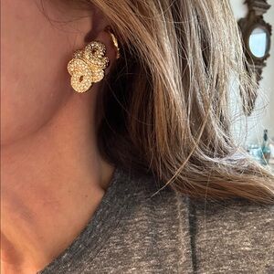 Elegant Gold-Tone Women's Earrings